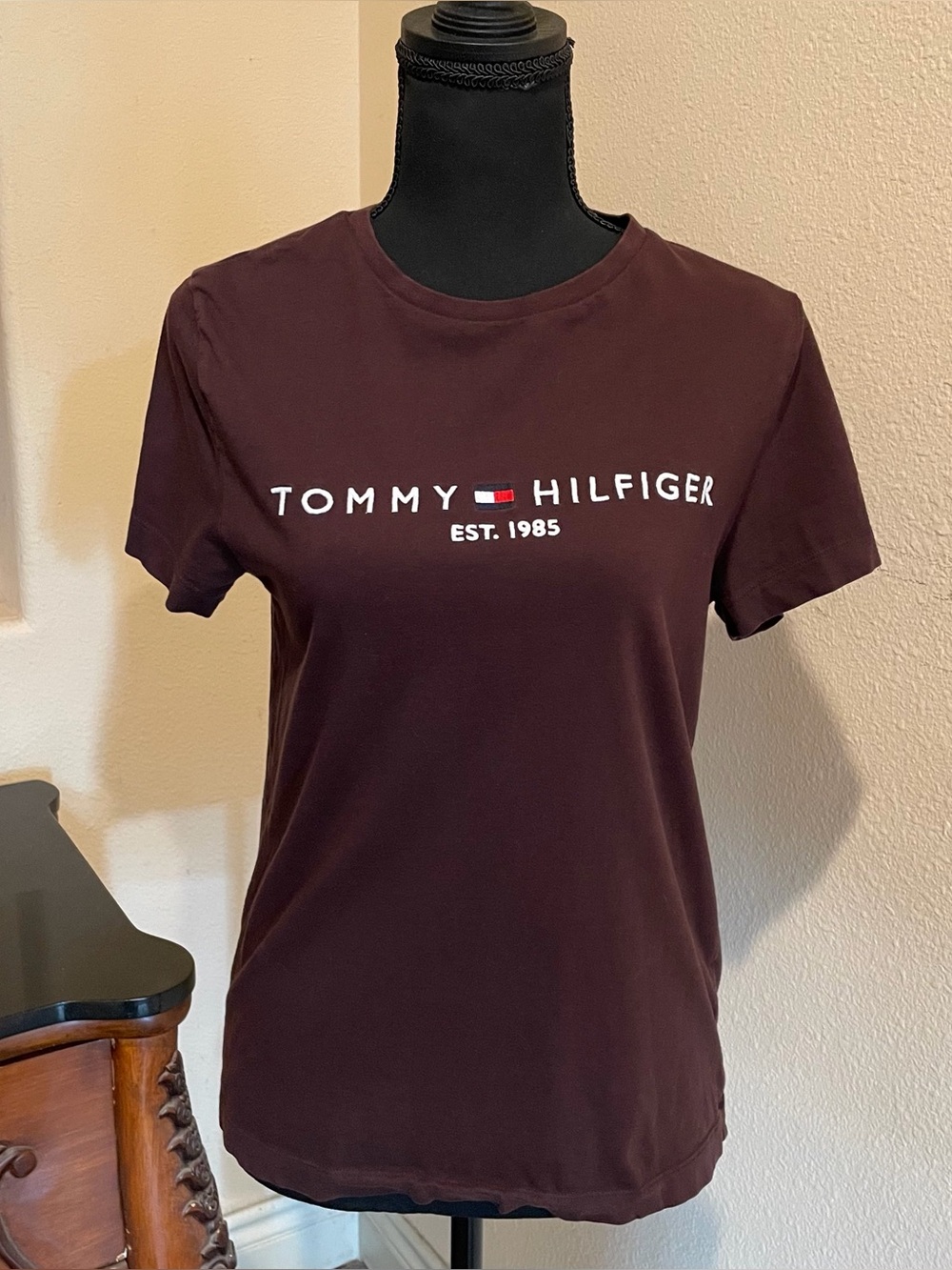 Tommy Hilfiger Brown Classic Logo Tee
